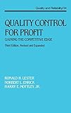ISBN 9780824786588 product image for Quality Control for Profit: Gaining the Competitive Edge, Third Edition, (Qualit | upcitemdb.com