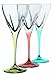 Fusion Crystal Multicolor Water Goblet Set
