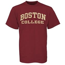 NCAA Boston College Eagles Maroon Vertical Arch T-shirt