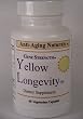 Anti-Aging Naturals: GENE STRENGTH(TM) YELLOW LONGEVITY(R) BCM-95 Curcumin, Ginger, Fisetin, Apigenin, Luteolin, EGCG, Pterostilbene, Vitamin D3, Quercetin. 60 vegetarian capsules.