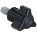 Davies Thermoset Three Arm Knob, Flute Rim, Threaded Stud, 8-32 Thread Size X 1/2" Thread Length, 7/8" Diameter (Pack of 10)