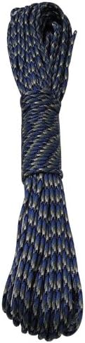 PS035 Blue Camo New Paracord 550 Paracord Parachute Cord Lanyard Rope Mil Spec Type III 7 Strand 100 FT