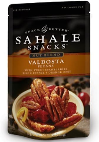 Sahale snacks, Valdosta Pecans with sweet cranberies, black pepper & orange zest, Nut blend, Snack better, 15 oz.