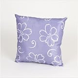 Sweet Potato by Glenna Jean 41815 LuLu White Flower Pillow on Lavender Background