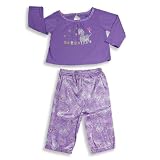 Faded Glory - Infant And Toddler Girls Long Sleeve Pajamas, Purple
