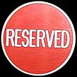 Set of 3 Reserved Button - Great for Gaming Tables