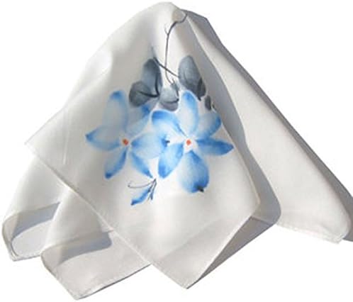 Elleables® Silk Flower Handkerchief Printed Gift Package (blue flora)