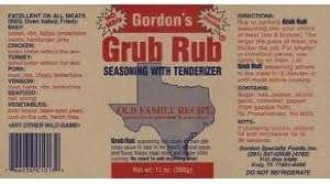 Grub Rub, Ssnng Grub Rub, 13 OZ (Pack of 6)