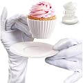Backform MUffin Tea Cup Cakes in Tassenform 1 Set 4 Formen mit Untertasse