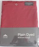 419UkGK0rXL. SL160 RED SHOWER CURTAIN WITH HOOKS 178CMS X 178CMS