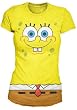 Bioworld Juniors Spongebob Squarepants Costume T-shirt (Yellow)