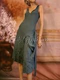 $3970 New CHRISTIAN DIOR Green Beaded Silk Dress 36 / 4