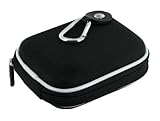 rooCASE (Med Nylon Black) Hard Shell Carrying Case with Memory Foam for Pan ....