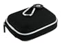 rooCASE (Med Nylon Black) Hard Shell Case with Memory Foam for Pentax Optio I-10 Digital Camera Black