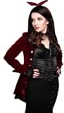 Satin Blouse Diamanté Detail Various Colours Available Sizes 8-16 Victorian Gothic Burlesque Vintage