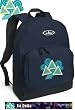 Tri Delta Dolphin Design Backpack Navy Blue Tri Delta for Travel or School Bags - Best Unique Gifts For Boys, Girls, Adults, College Students, Men or Ladies