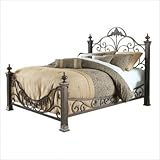 IMAGE OF Baroque Bed in Gilded Slate Size: King