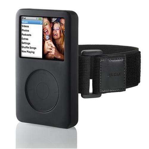 Belkin Silicone Sleeve Case with Armband for 160 GB iPod classic 6G (Black)