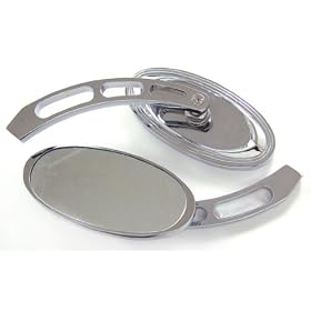 Harley Davidson Chrome Billet SLIM OVAL Mirrors Harley Davidson Chrome Billet SLIM OVAL Mirrors