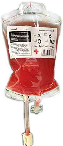 Reusable Blood Bags Drink Container for Halloween Party Cups,300ml X 10pc