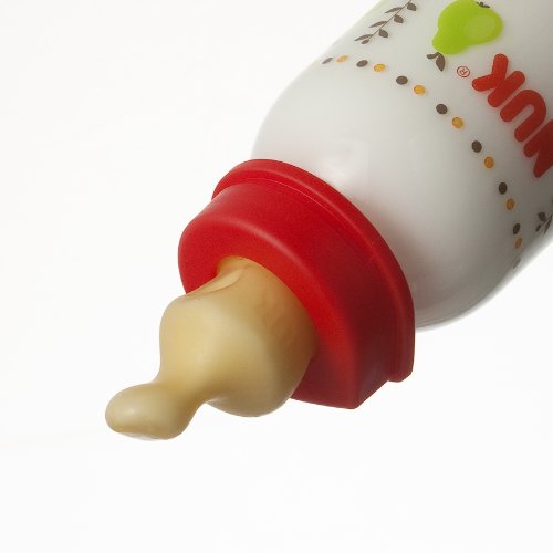 NUK スタンダードほ乳びん(ポリプロピレン製) 天然ゴムニップル 240ml フルーツレッド FDNK0080214