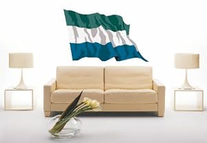 Pema Wall Sticker Ls154 Sierra Leone - Sierra Leone 60 Cm Color / Colored Flag As