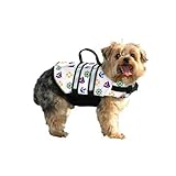 Paws Aboard N1400 Nautical Dog Life Jacket Size: Medium (Dogs 20 - 50 lbs)