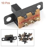 Como 10 Pcs Vertical Type 6mm Handle Miniature Slide Switch