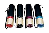 Wai Lana Deluxe Satin Yoga & Pilates Mat Tote Bag-BLACK