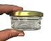 Nakpunar 6 pcs, 2 oz Mason Glass Jars with Gold Lids