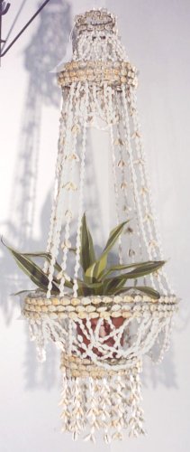 Shell Plant Hanger 32" Seashell Shells Seashells