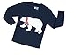 Boys Snow Bear Pajamas Girls 2 Piece Christmas Cotton Clothes Sleepwear Set
