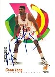 Grant Long Autographed/Hand Signed Basketball card (Miami Heat) 1991 Skybox #150