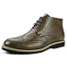 Alpine Swiss Men's Geneva Ankle Boots Brogue Medallion Wing Tips