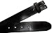 BLT1 Black Genuine Leather Belt with Snaps for Buckle Any Size 30-42
