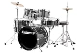 Ludwig Junior 5 Piece Drum Set with Cymbals (Black)