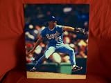 Mark Gubicza Autographed Kansas City Royals 8x10 Photo, Prooif Photo of Mark Signing for Us.