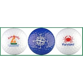 Annapolis Nautical Variety Golf Balls by 