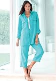 Jessica London Plus Size Linen Capri Set