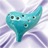 12 Hole Horn Ocarina with Free Protective Bag, Folk and Zelda Songbooks which include songs from The Twilight Princess