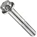 Metric Class 10.9 Zinc Plated Steel Flange Screw, Hex Drive, M10 - 1.25, 70 mm Length, Partially Threaded (Pack of 10)