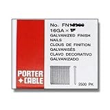 Porter Cable FN16100 1" 16-Gauge Finish Nails 2500 per Box