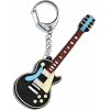 PVC Keyring - Vintage Electric Guitar 11cm. The ideal gift for music lovers, musicians, the guitarist, men, and the rock chick