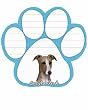 Greyhound Dog Paw Magnetic Note Pads