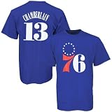 Majestic Philadelphia 76ers #13 Wilt Chamberlain Royal Blue T-shirt