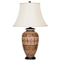 Tall Kamegata Patterned Stripes Table Lamp - Brown (30.5")
