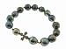 South Sea Pearl Bracelet with Black Diamond Hana Mizuki Charm by Mizuki