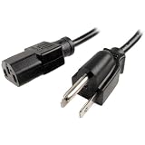 Cables Unlimited PWR-1000-12 12-Feet Shielded AC UL Power Cord (Black)