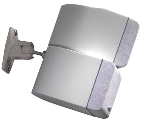 OmniMount 5.0 Stainless-Steel Speaker Mount for Walls or Ceilings (White)