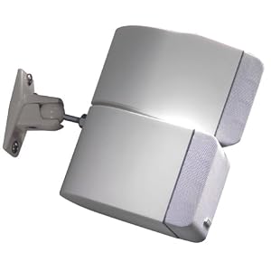 OmniMount 5.0 Stainless-Steel Speaker Mount for Walls or Ceilings (White)